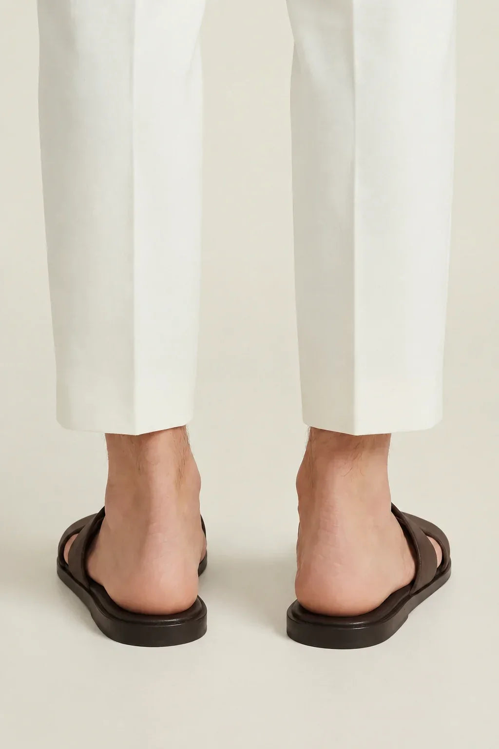 Coastal Leather Sandal Dark Brown