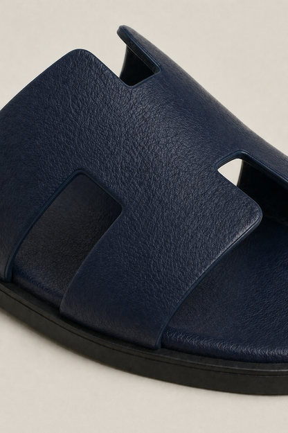 Como Leather Sandal Navy