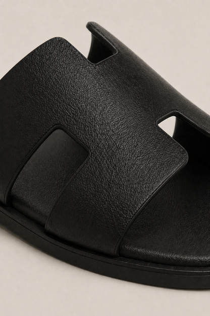 Coastal Suede Sandal Black
