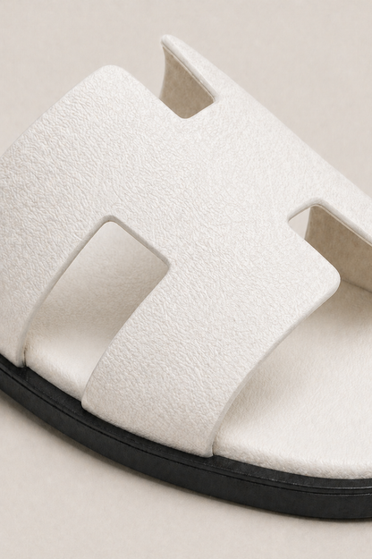 Positano Leather Sandal White