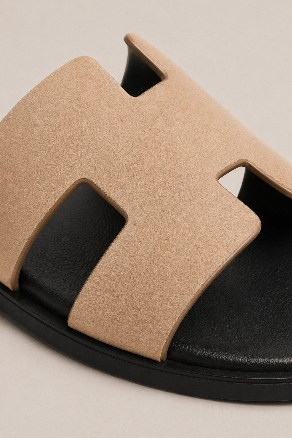 Coastal Suede Sandal Beige