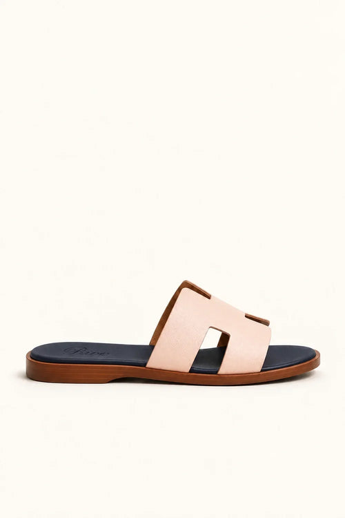 Riviera Leather Sandal Blush